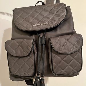 Michael Kors Nylon with Leather Trim Backpack